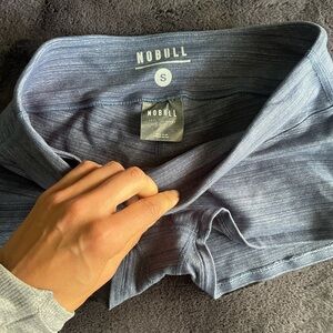 Nobull 2” Low Rise Shorts Blue Heather Stripe